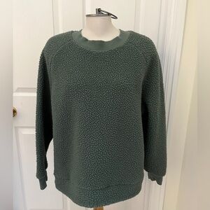 Old Navy Sage Green Sherpa Pullover Size X-Large